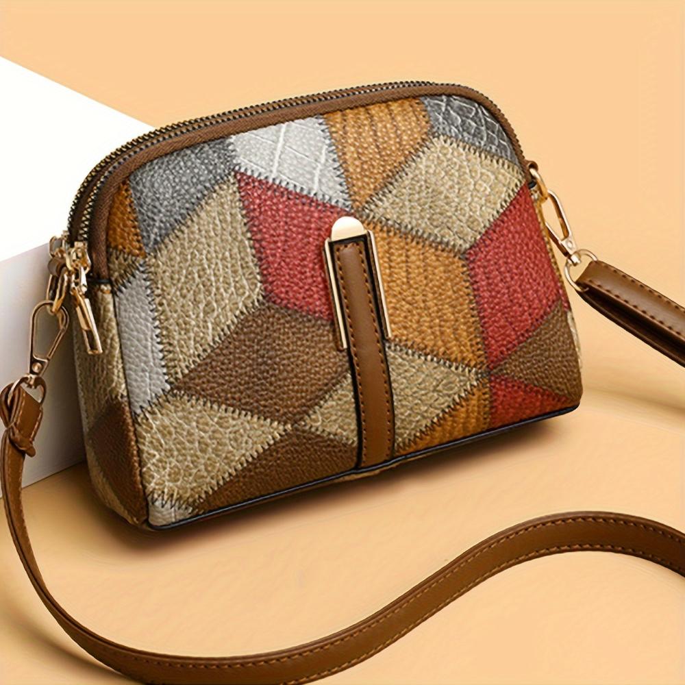 Luna | Мини торба crossbody с пачуърк десен