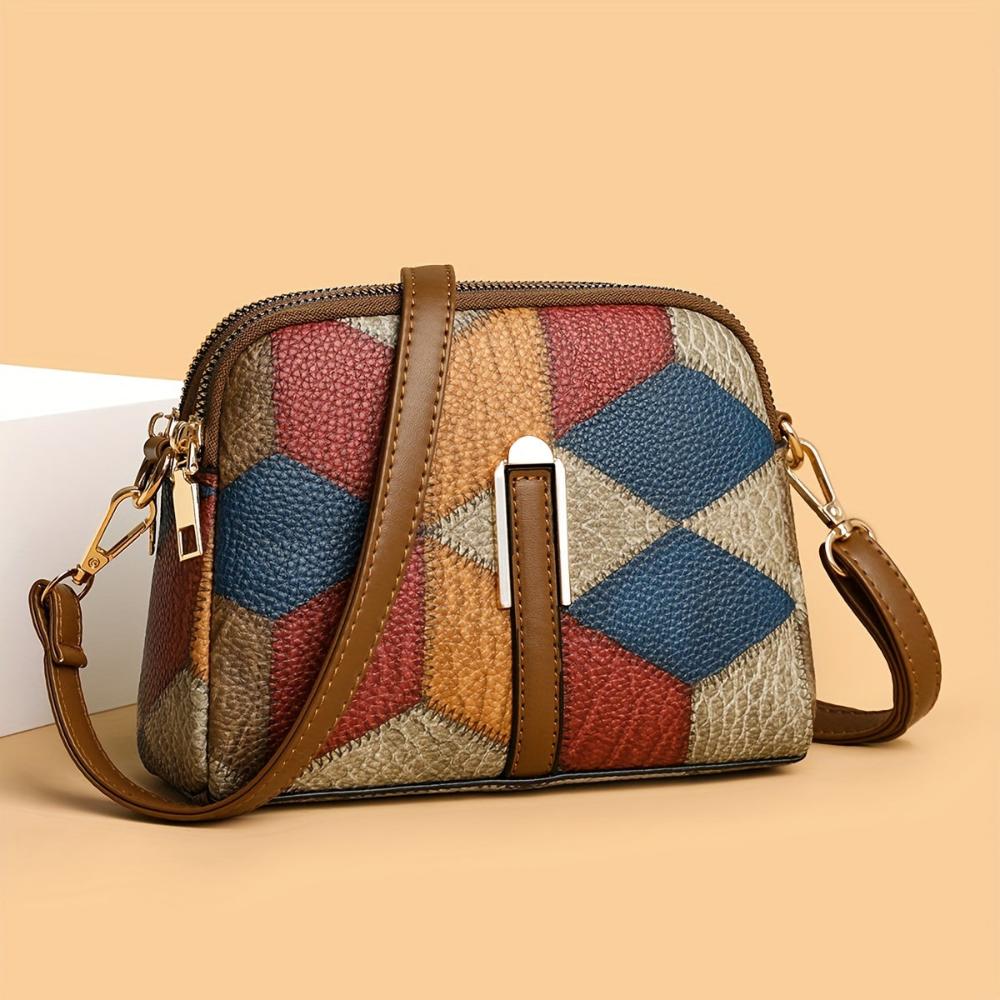 Luna | Мини торба crossbody с пачуърк десен